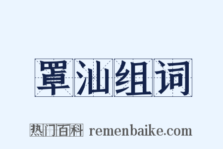 罩汕组词是什么意思的图片